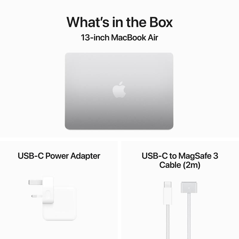 MacBook Air 13-inch Apple M3 chip 10CGPU/24GB/512GB - Silver [MC8N4ZP/A]