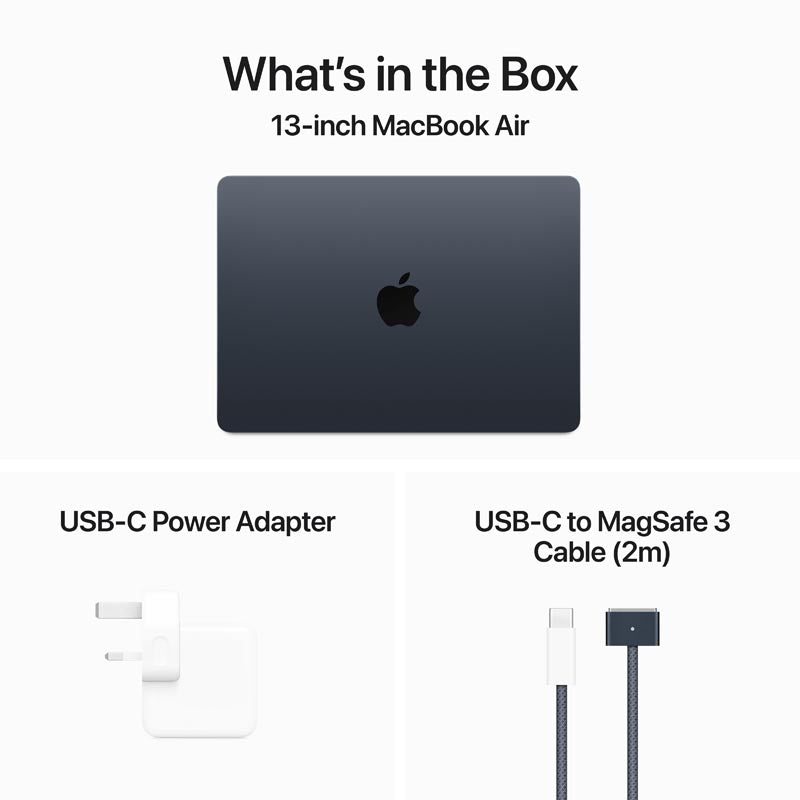 MacBook Air 13-inch Apple M3 chip 10CGPU/24GB/512GB - Midnight