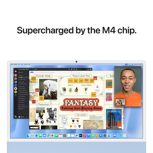 24-inch iMac with Retina 4.5K display: Apple M4 chip with 10‑core CPU and 10‑core GPU, 24GB, 512GB SSD - Blue [MD2T4ZP/A]