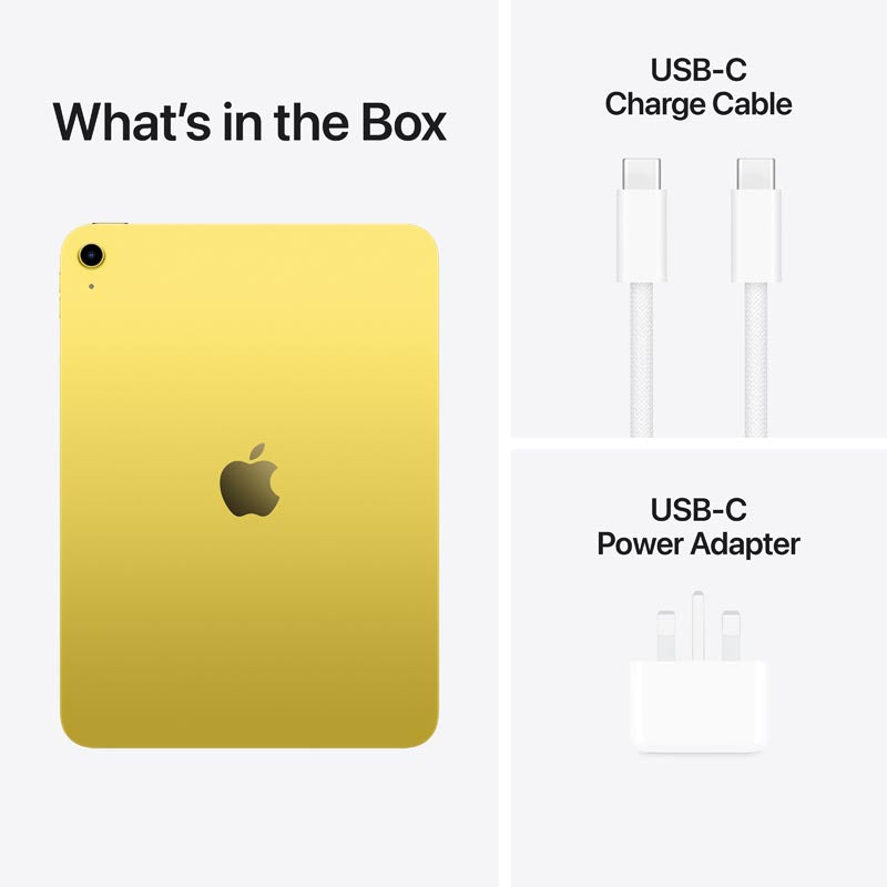 Apple iPad ゴールド 箱　充電器付き iPad 11-inch A16 Wi-Fi 128GB - Yellow – Challenger Singapore