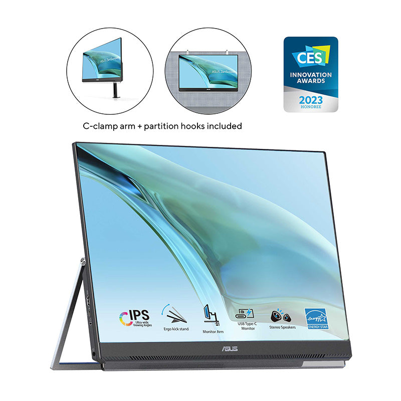 ASUS ZenScreen MB249C Portable Monitor – 23.8'' FHD IPS USB-C