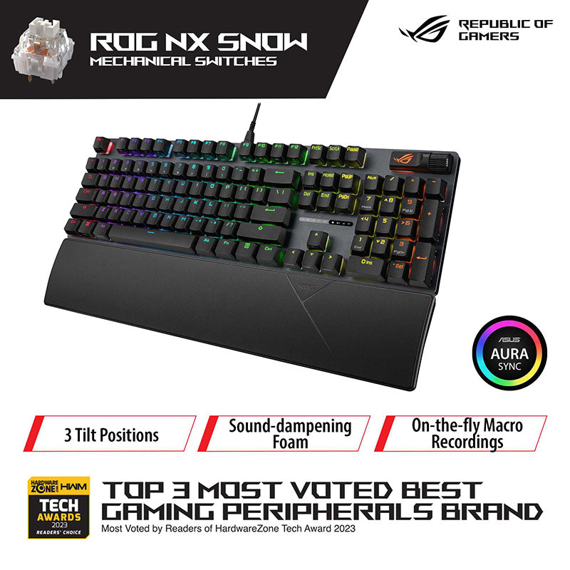 Asus XA11 ROG Strix Scope II [NX Snow] Mechanical Gaming Keyboard