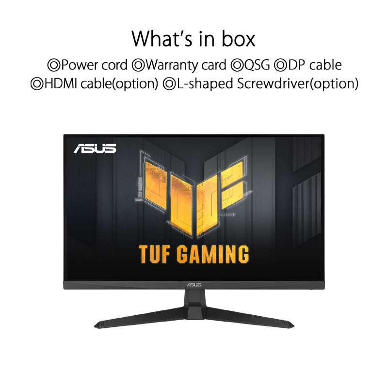 Asus TUF Gaming VG249Q3A Gaming Monitor - 23.8 FHD Fast IPS 180Hz