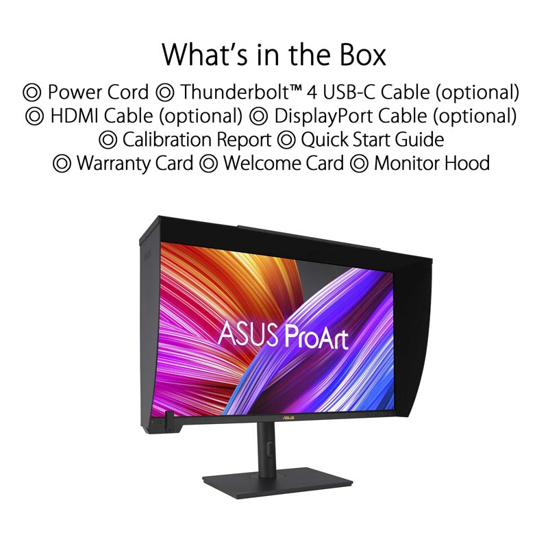 ASUS ProArt Display PA32UCXR Professional Monitor 32 UHD IPS 3W HeightA