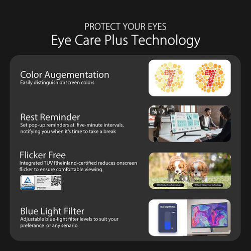 ASUS VU279CFE Eye Care Gaming Monitor - 27 FHD IPS 100Hz (Oat Milk)