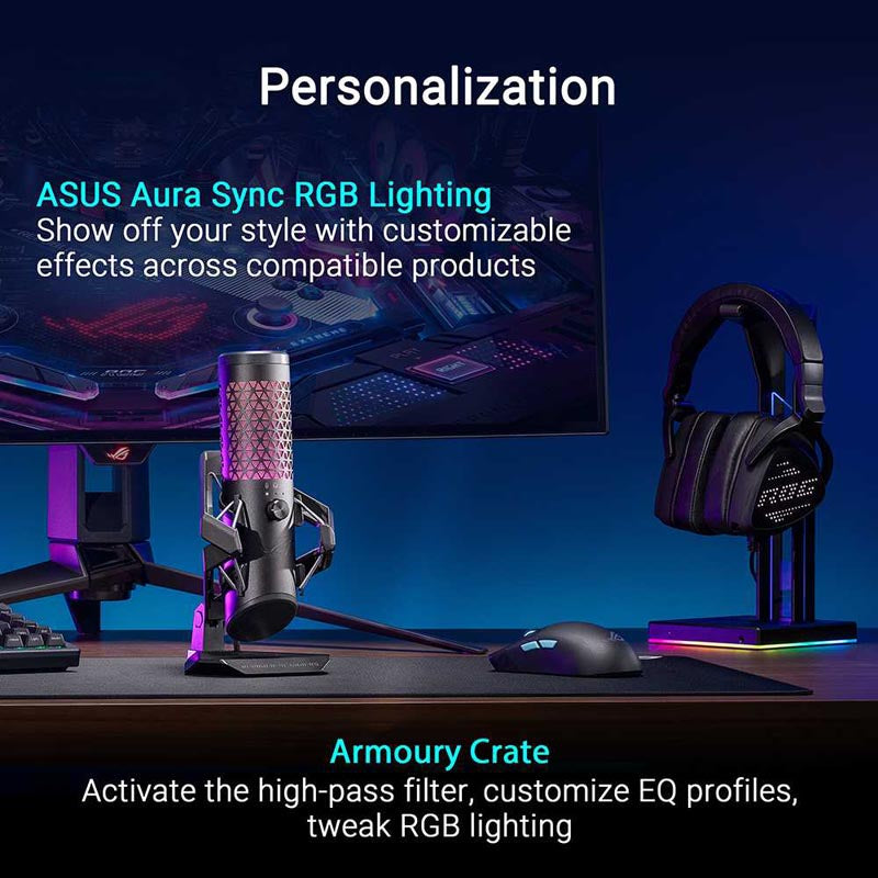 ASUS ROG Carnyx USB Gaming Cardioid Mic Black