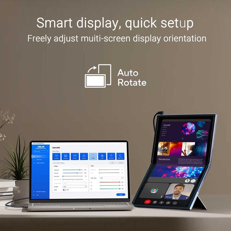 ASUS ZenScreen Fold OLED MQ17QH Portable Monitor – 17.3-inch QHD (2560x1920) OLED