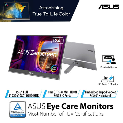 ASUS ZenScreen OLED MQ16AHE Portable Monitor - 16 FHD OLED 60Hz