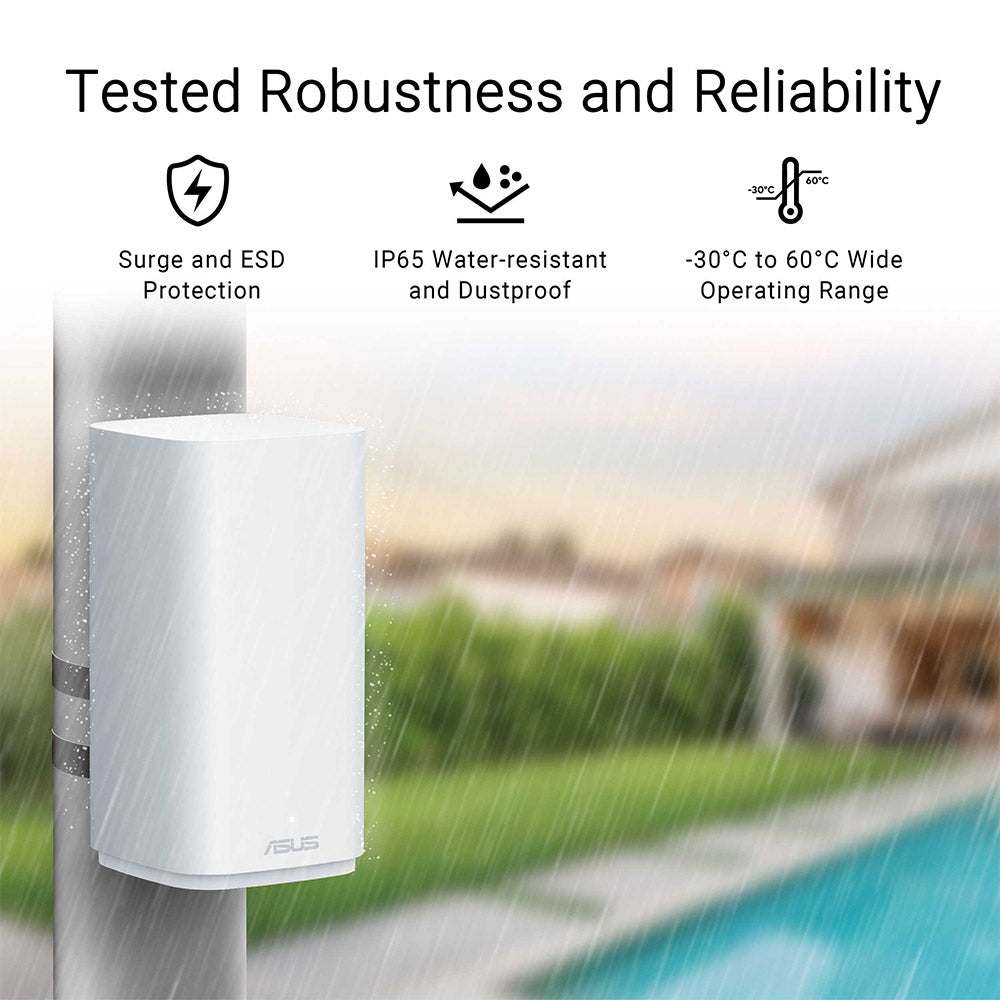 Asus ZenWiFi BD4 Outdoor Dual-band Wi-Fi 7 AiMesh Router (White)