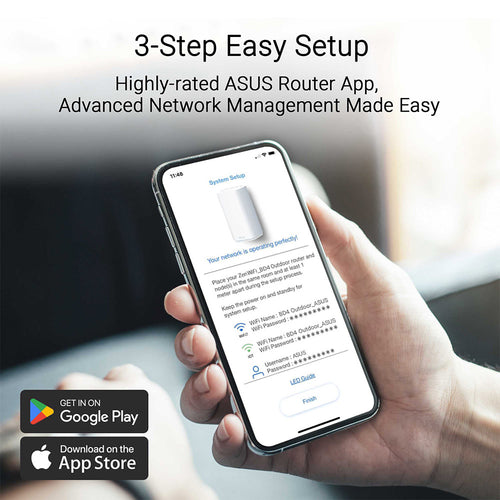 Asus ZenWiFi BD4 Outdoor Dual-band Wi-Fi 7 AiMesh Router (White)