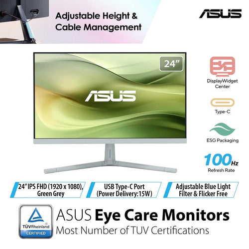ASUS VU249CFE-G Eye Care Gaming Monitor - 23.8 FHD IPS 100Hz