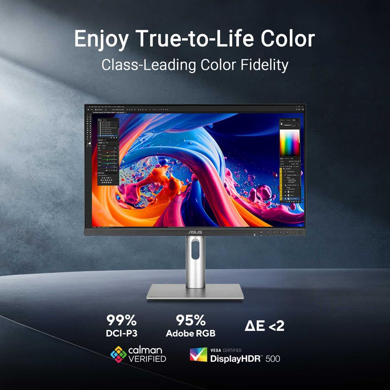 ASUS ProArt Display 5K PA27JCV Professional Monitor - 27 5K (5120 x 2880) IPS 99% DCI-P3