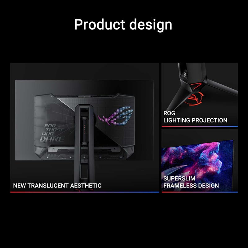 ASUS ROG Swift OLED PG27AQDP - 27 QHD WOLED 480Hz Gaming Monitor