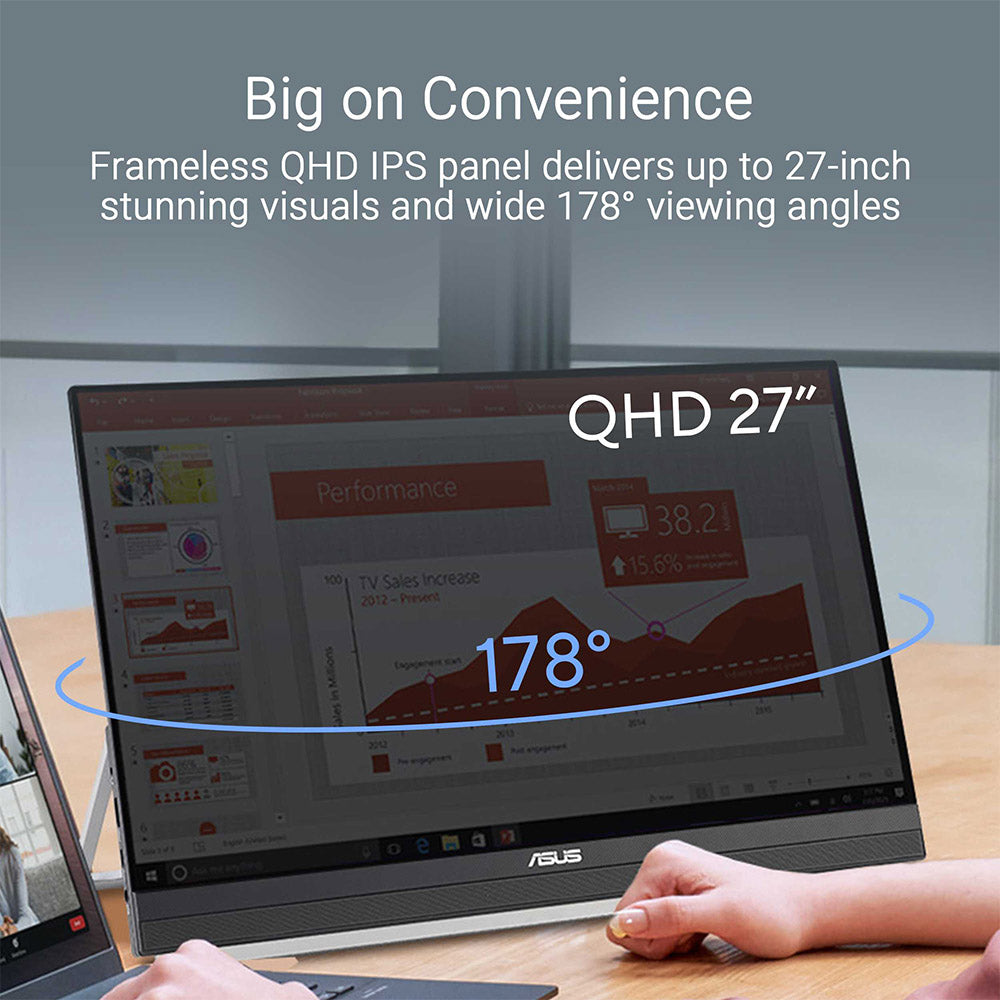 Asus ZenScreen MB27ACF - 27 QHD IPS 100Hz Portable Monitor