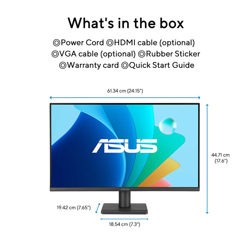 ASUS VA279HG Eye Care Gaming Monitor - 27 FHD IPS 120Hz