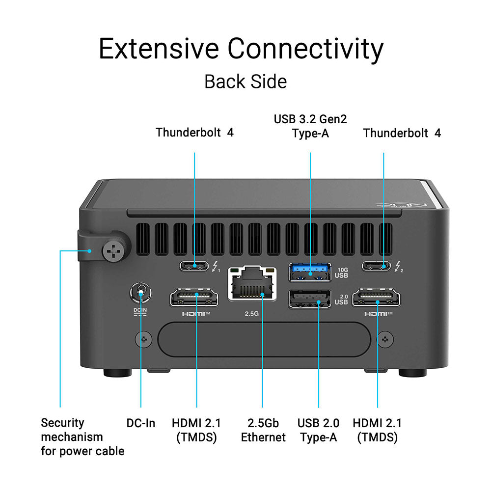 Asus NUC 15 Pro Tall 90AS00K1-M000Y0 - U5-225H 16GB 512GB