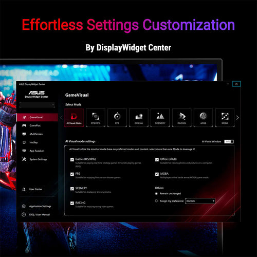 Asus ROG Strix XG27ACMES - 27 QHD Fast IPS 255Hz Gaming Monitor