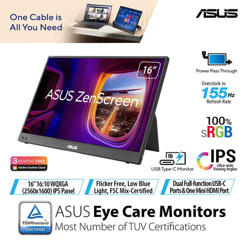 Asus ZenScreen MB16NCG - 16 IPS Portable Monitor