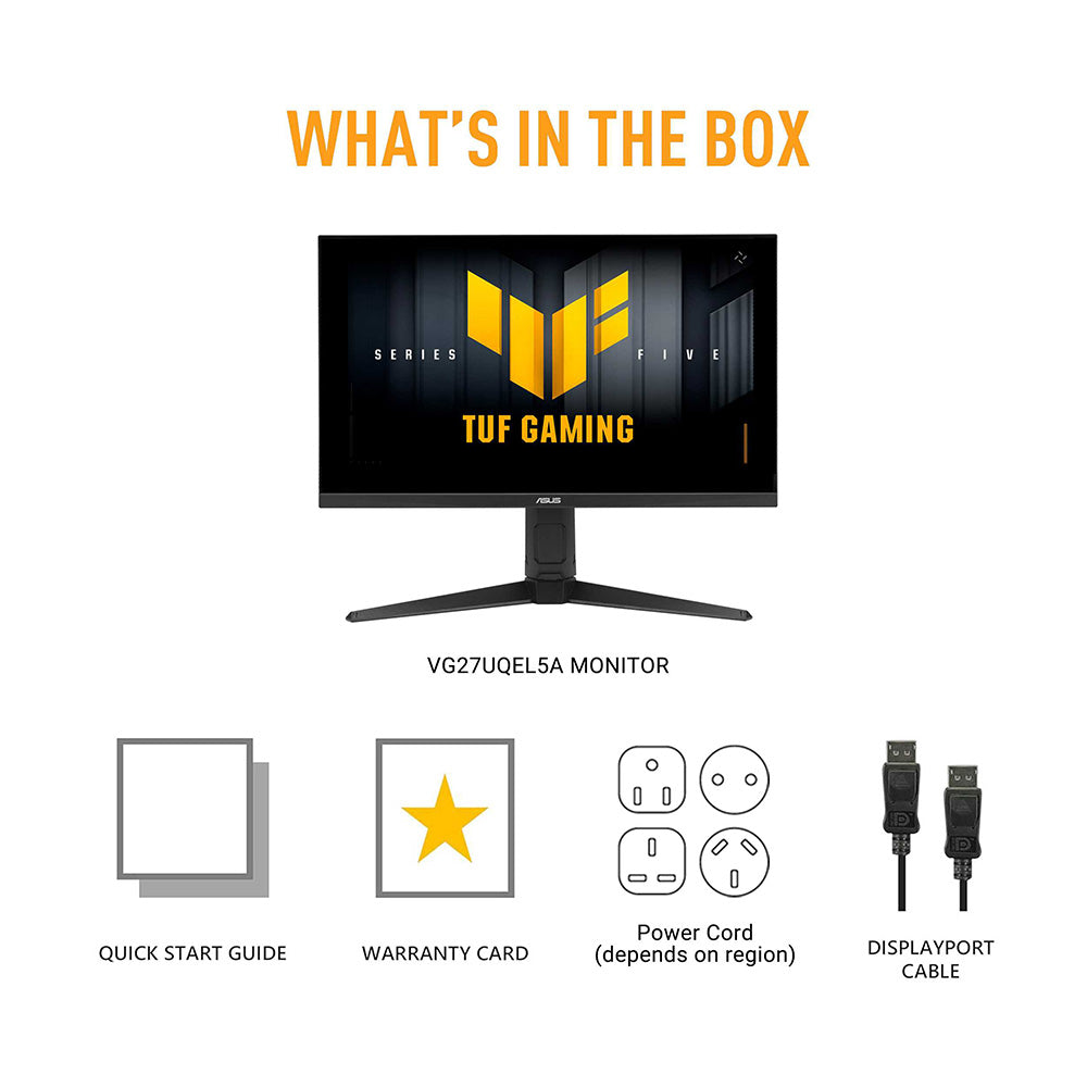 Asus TUF Gaming VG27UQEL5A - 27 UHD IPS 80/310Hz Dual Mode Gaming Monitor