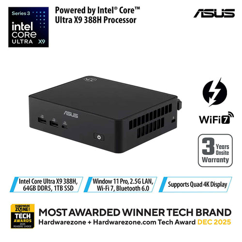 Asus NUC 16 Pro RNUC16GDKX96D4N3 - UTX9-388H 64GB  1TB W11P