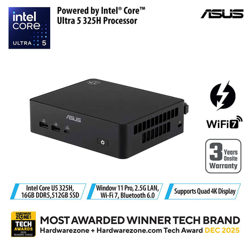 Asus NUC 16 Pro RNUC16GDKU5673N3 - UT5-325 16GB 512GB W11P