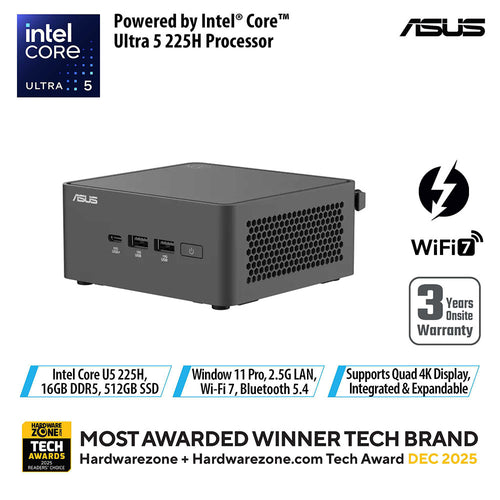 Asus NUC 15 Pro RNUC15CRHU5073C3 - UT5-225H 16GB 512GB