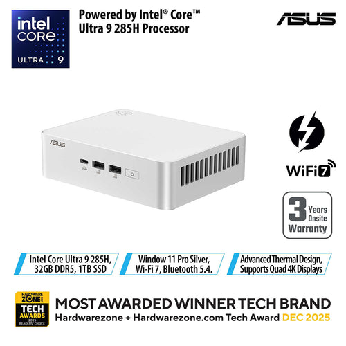 Asus NUC 15 Pro+ Slim RNUC15CRSU9084C3 - UT9-285H 32GB 1TB