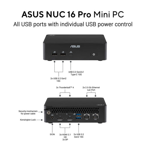 Asus NUC 16 RNUC16WCKC3073C3 - C3-304 16GB 512GB W11P
