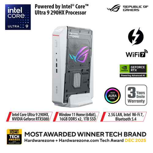 Asus ROG NUC 16 RNUC16JNK9X289A3WHT - UT9-290HX 32GB 1TB RTX5080
