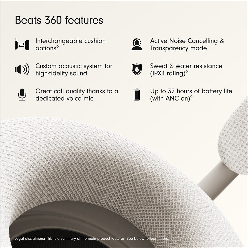 Beats 360 Over-Ear Headphones Cloud with Cloud Knit Cushions