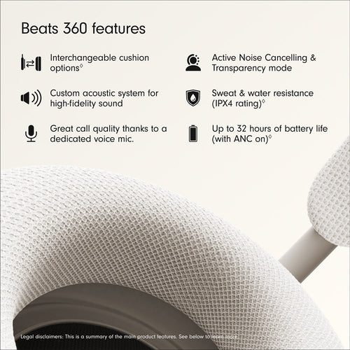 Beats 360 Over-Ear Headphones Cloud with Cloud Knit Cushions