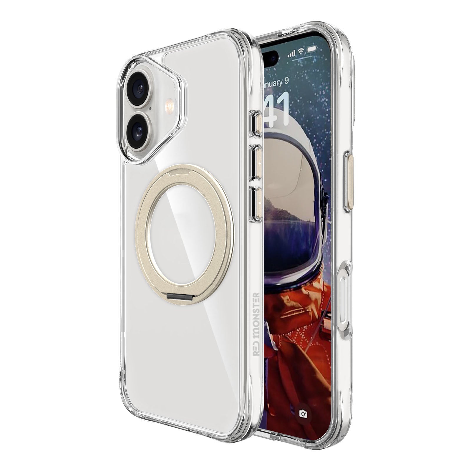 Redmonster iPhone 17 6.3 (2025) Basic M 360 Clear Titanium
