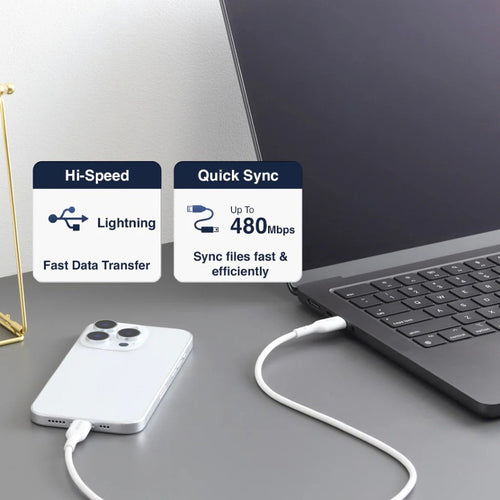Elecom MPA-Class10WH 1m USB-C to Lightning Cable White