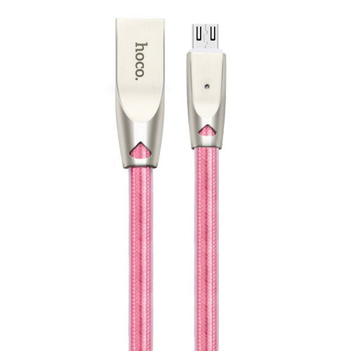 Hoco U9 Knitted USB A to Micro USB Charging Cable 1M RG