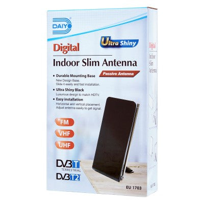 Daiyo EU1703 Digital Indoor Slim Antenna FM + DVBT2