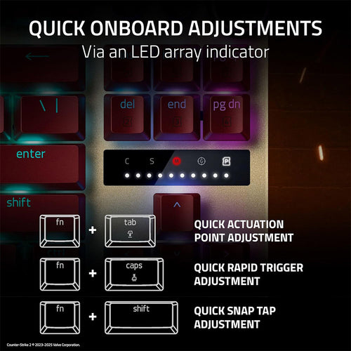Razer Huntsman V3 Pro TKL 8KHz Wired Gaming Keyboard (Counter-Strike 2 Edition)