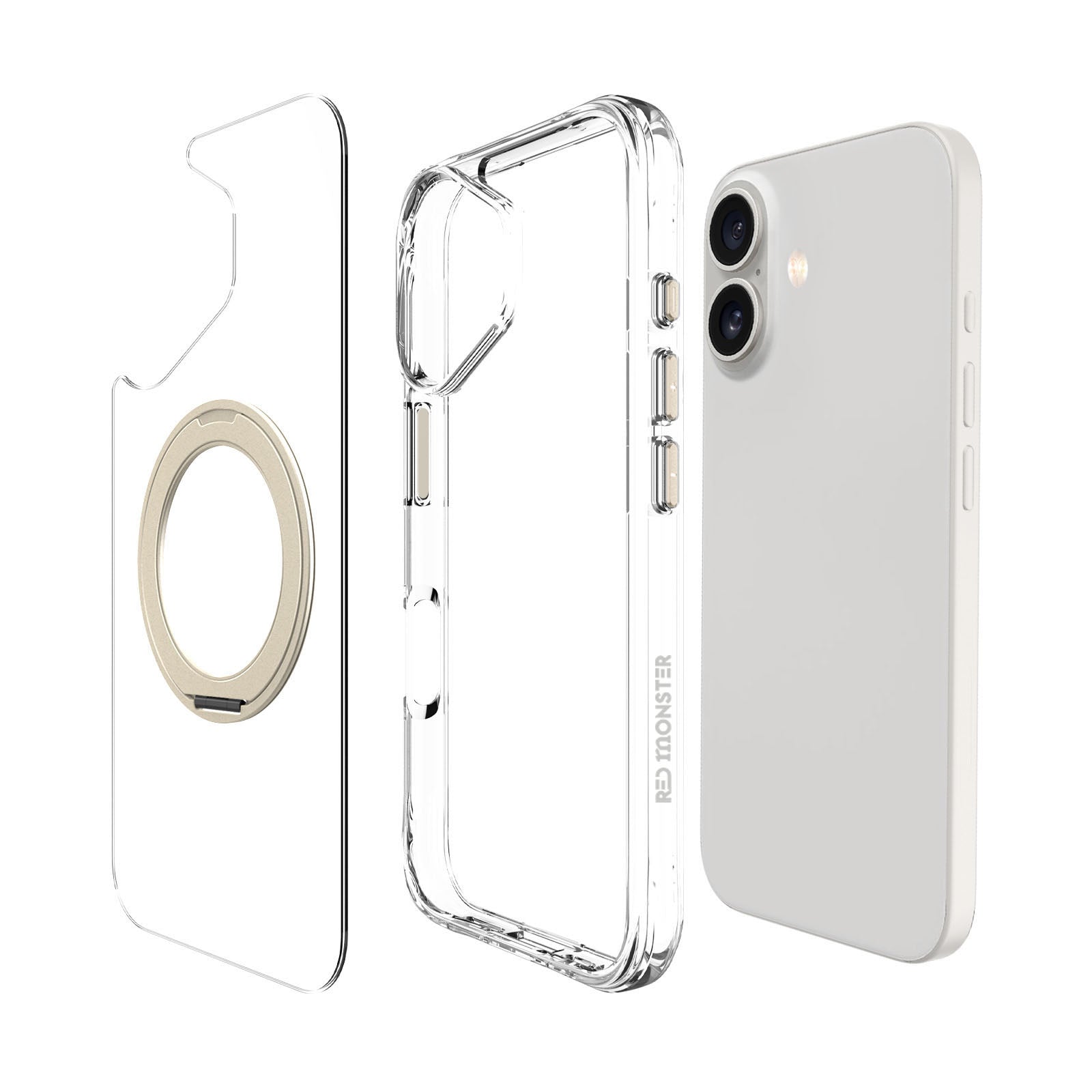 Redmonster iPhone 17 6.3 (2025) Basic M 360 Clear Titanium