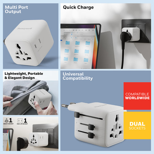 Honeywell World Travel Adapter (White)