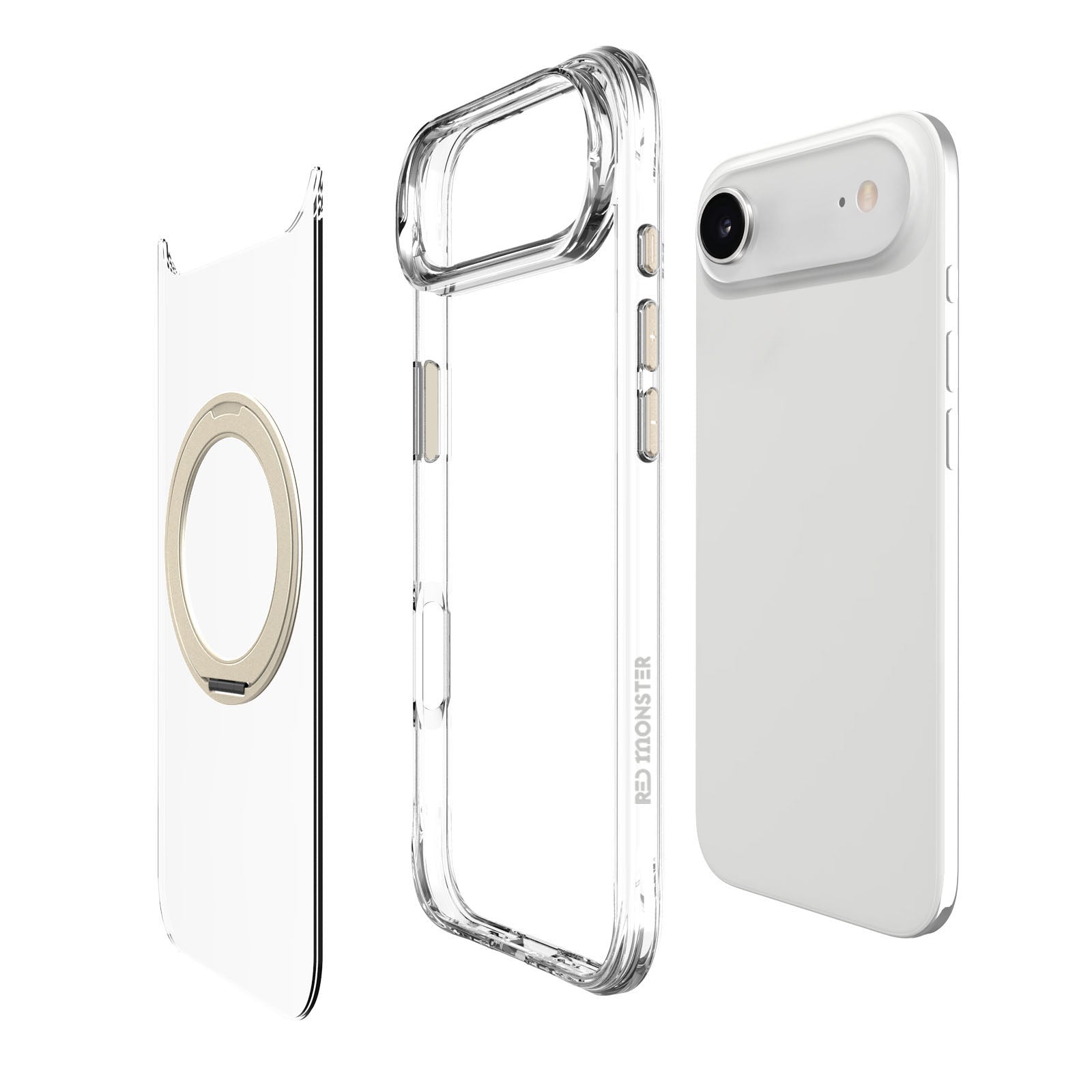 Redmonster iPhone 17 Air 6.5 (2025) Basic M 360 Clear Titanium