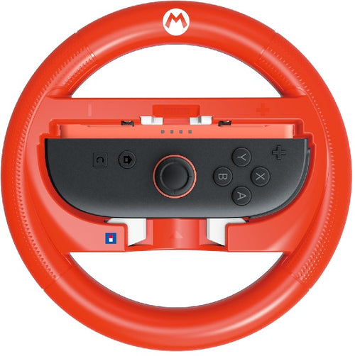 HORI Mario Kart Racing Wheel Attachment for Nintendo S2-Mario