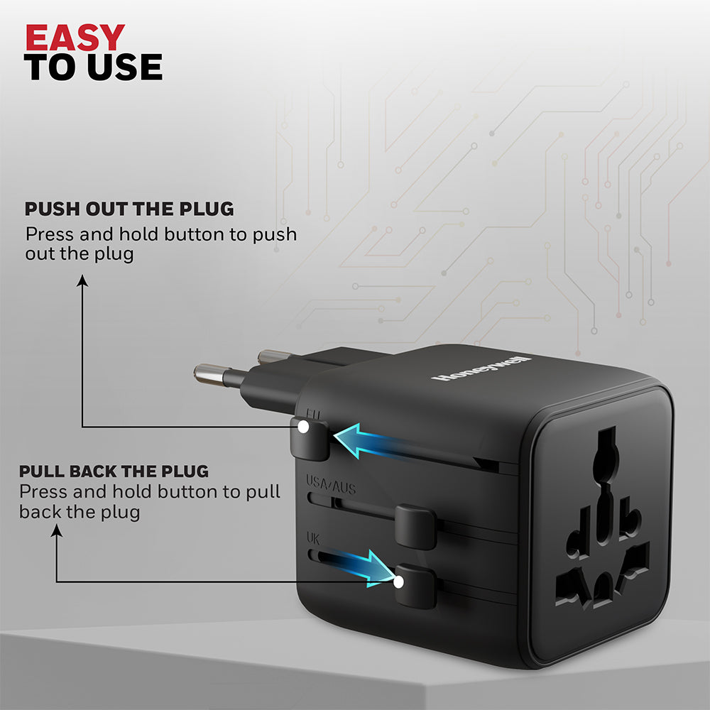 Honeywell World Travel Adapter (Black)