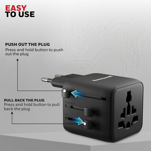 Honeywell World Travel Adapter (Black)