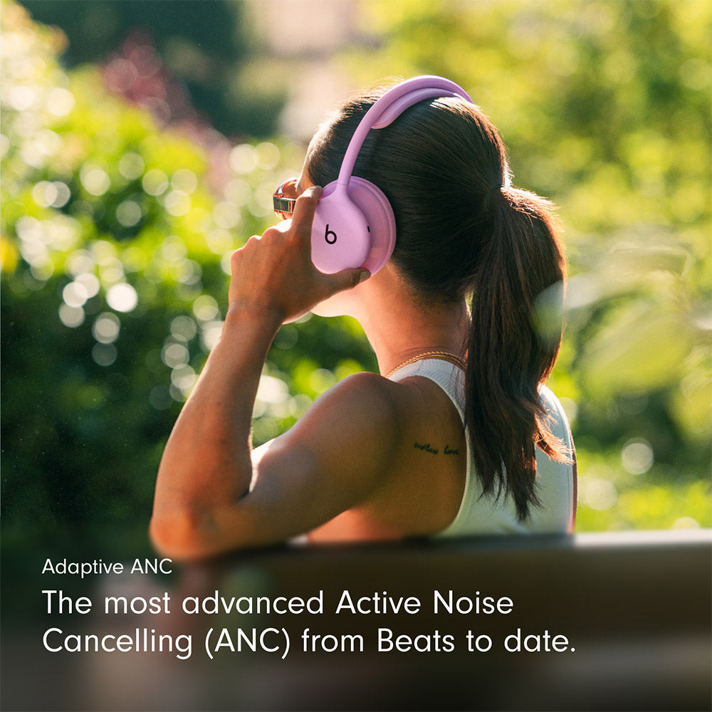 Beats 360 Over-Ear Headphones Pink with Pink Knit Cushions