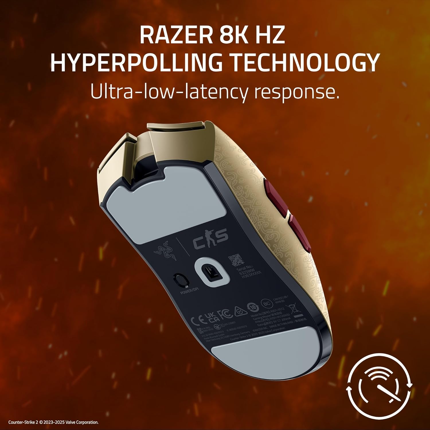Razer Viper V3 Pro Wireless Gaming Mouse (Counter-Strike 2 Edition