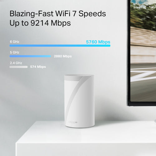 TP-Link Deco BE65-5G BE9300 Tri-Band Whole Home Mesh Wi-Fi 7 System