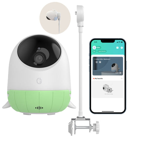 Ellie ELI-SC-AI15-MG/Baby Pro 2 AI Baby Camera (Mint Green)