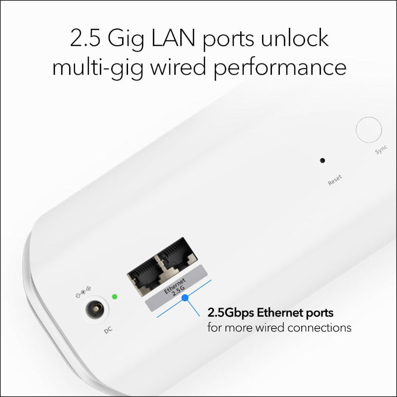 Netgear Orbi 770 Tri-Band 2.5G Wi-Fi 7 Mesh Add-on Satellite - BE11000 11Gbps (RBE770)