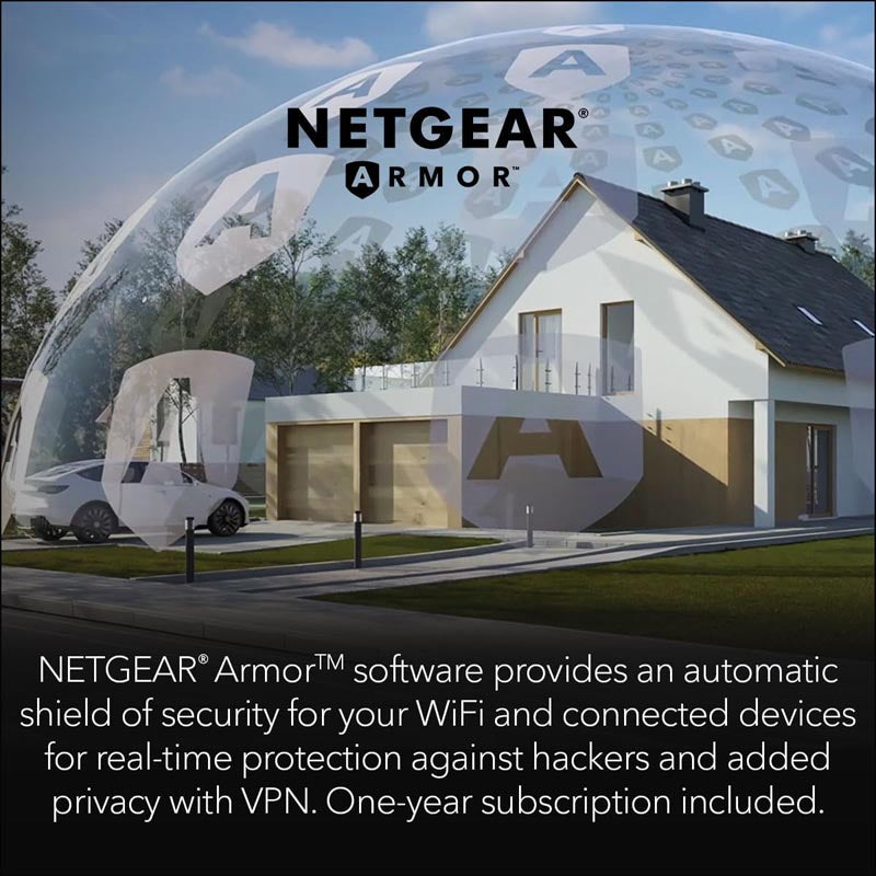 Netgear Orbi 970 Quad-Band WiFi 7 Mesh System - BE27000 27Gbps - 2-Pack - White (RBE972S)