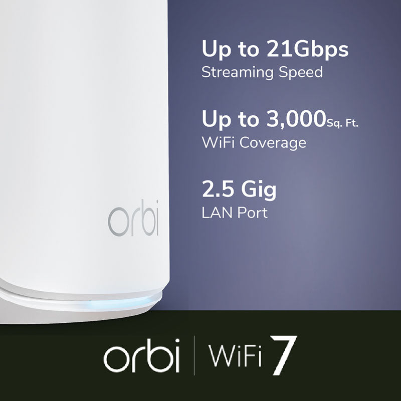 Netgear RBE870 Orbi 870 Wi-Fi 7 Mesh Add-on Satellite