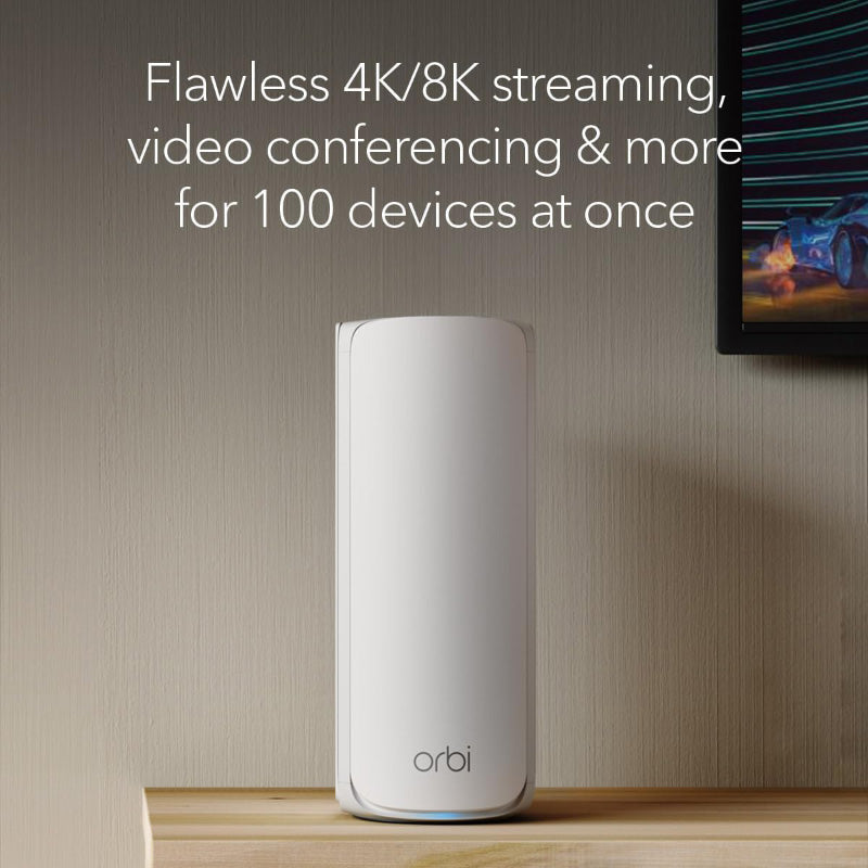 Netgear Orbi 770 Tri-Band 2.5G Wi-Fi 7 Mesh System - BE11000 11Gbps - 3-Pack (RBE773)